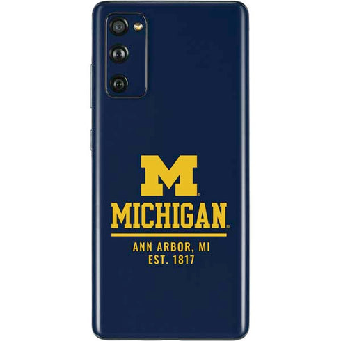University of Michigan Ann Arbor Est 1817 Galaxy S20 Fan Edition Skin